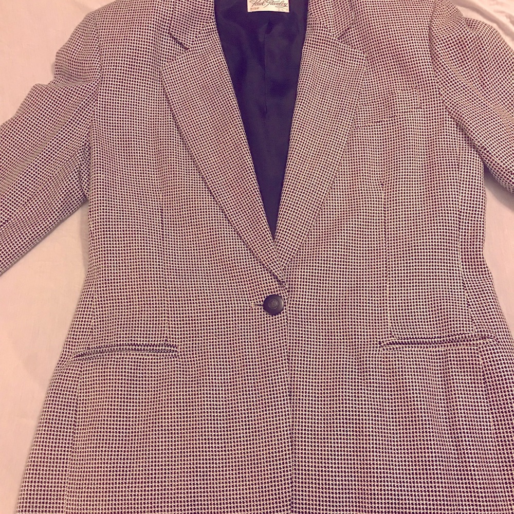 Paul Stanley Interview Suit w/Pants 14 Black White